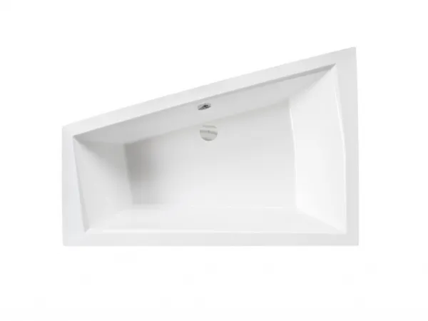 BESCO - Asymetrická vaňa INTIMA DUO - Nožičky k vani - S nožičkami, Rozmer vane - 170 × 125 cm, Spôsob prevedenia - Ľavé VANINTID17L+OLVPINOZSTELID