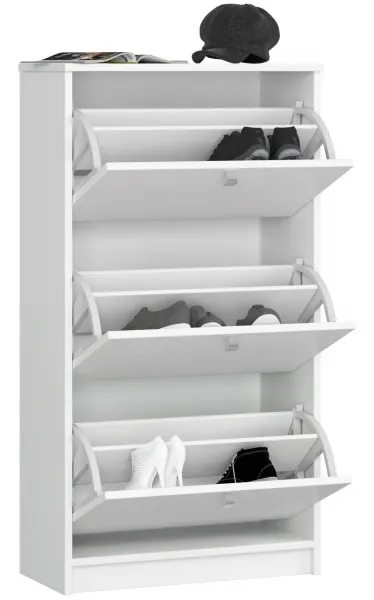 Ak furniture Botník ANTONIO 60 cm biely