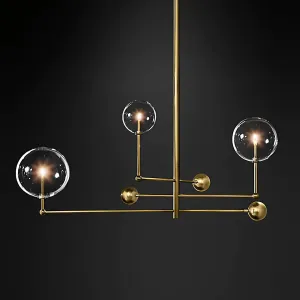 TooLight Závesné stropné svietidlo Kule 3 APP918-3CP zlaté