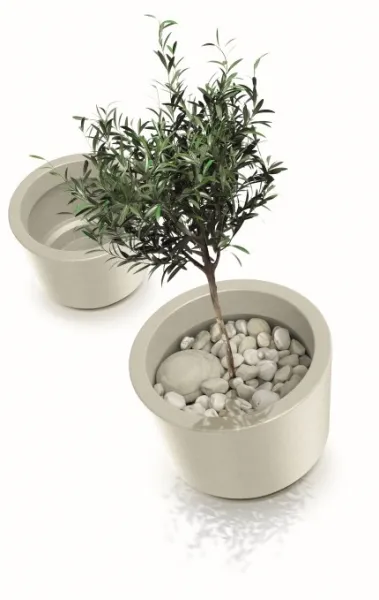 Prosperplast Kvetináč Splitos Okrúhly pieskový, variant 30 cm