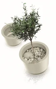 Prosperplast Kvetináč Splitos Okrúhly pieskový, variant 30 cm