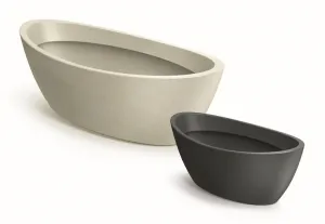 Prosperplast Kvetináč Arias Oval pieskový, variant 40 cm