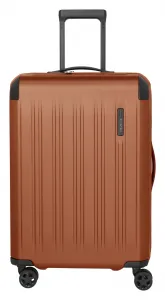 Stredný škrupinový kufor na kolieskach Travelite Dynamiic M exp Copper