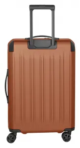 Stredný škrupinový kufor na kolieskach Travelite Dynamiic M exp Copper