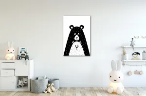 Impresi Obraz Medveď čiernobiely - 40 x 60 cm