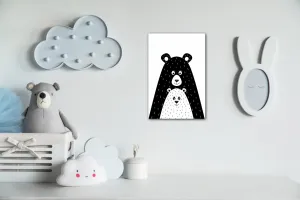 Impresi Obraz Medveď čiernobiely - 40 x 60 cm