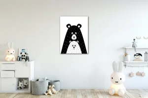 Impresi Obraz Medveď čiernobiely - 30 x 40 cm