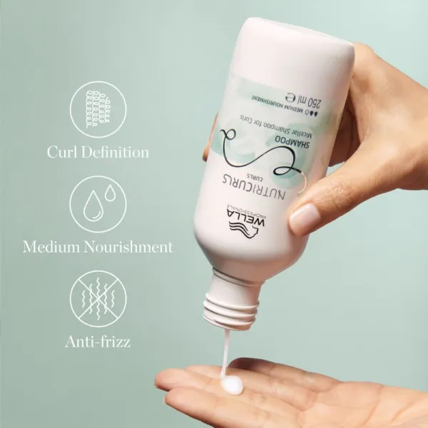Wella Professionals Nutricurls Curls jemný micelárny šampón pre kučeravé vlasy 1000 ml