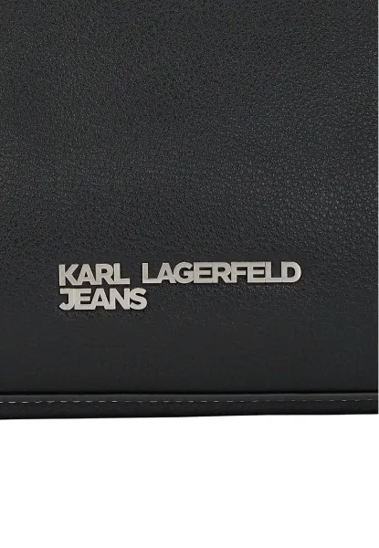 Kabelka Karl Lagerfeld Jeans Klj Metal Logo Sm Shoulder Bag Black