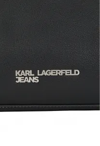 Kabelka Karl Lagerfeld Jeans Klj Metal Logo Sm Shoulder Bag Black