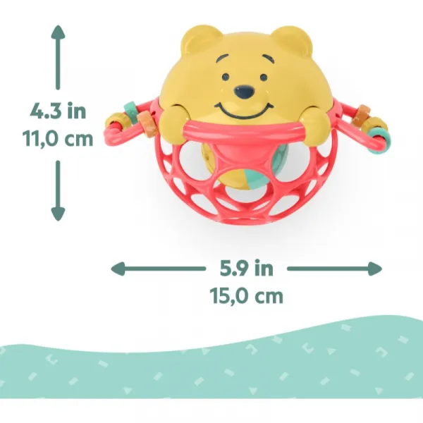 Bright Starts Winnie the Pooh Jingle & Shake Oball hrkálka 0m+ 1 ks