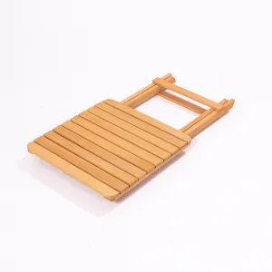 Kalune Design Sada zahradního nábytku Myne se stolem a dvěma židlemi z masivu hnědá/krémová