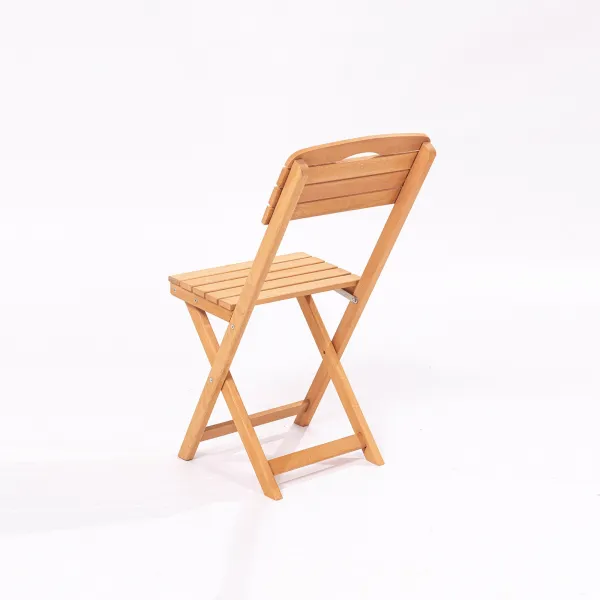 Kalune Design Skládací zahradní židle Leslie z masivu hnědá