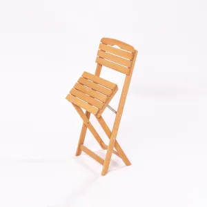 Kalune Design Skládací zahradní židle Leslie z masivu hnědá