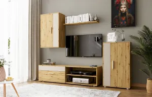 HALMAR Sada obývacího nábytku Benson dub artisan/kašmír