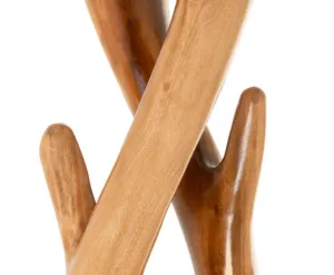Vešiak DIVERO z masívneho mahagónu, 190 cm