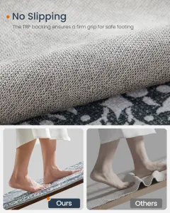 Okrúhly koberec Boho, antracitový, protišmykový, 160 cm