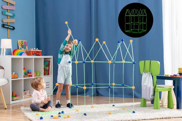 InnovaGoods Dětská stavebnice Builkitt, 155 dílů