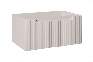 Comad Závesná skrinka pod umývadlo Nova Cashmere s doskou 120 cm kašmírová/dub casella