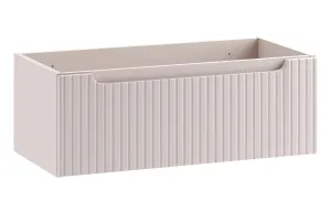Comad Závesná skrinka Nova Cashmere Sky so zápustným umývadlom 80 cm kašmírová
