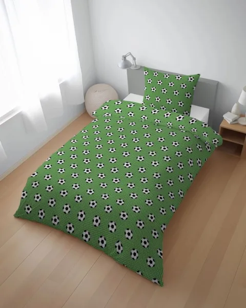 Bavlnenédetsképosteľnéobliečkyprefanúšikafutbalu2časti:1ks140x200+1ks70x8069703_125627