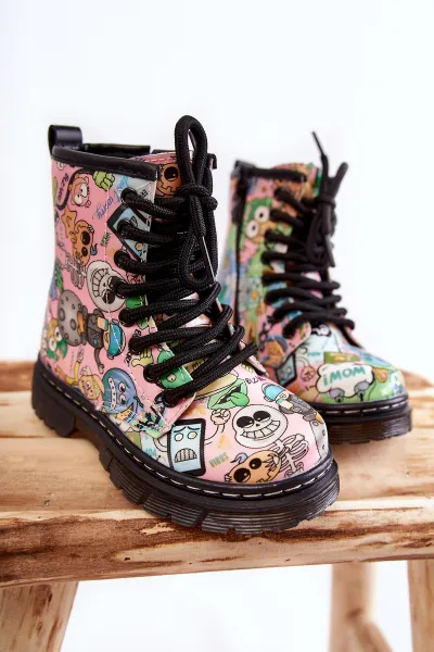 Detské zimné topánky s potlačou