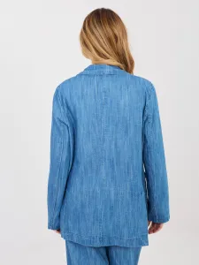 Modrý dámsky blazer