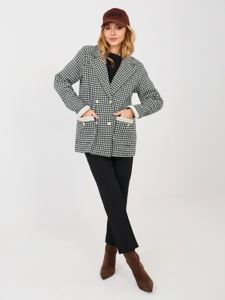 Dámsky kockovaný blazer