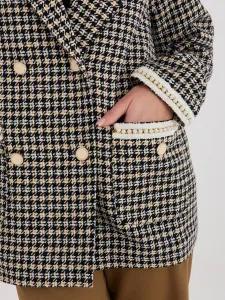 Dámsky károvaný blazer