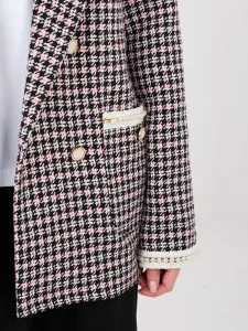 Dámsky kockovaný blazer