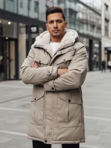 Pánska zimná parka s kapucňou