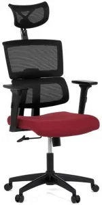AUTRONIC Kancelárska stolička KA-B1025 BOR, červená, sieťovina