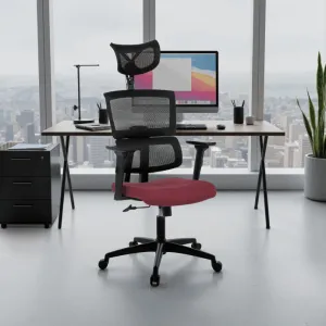 AUTRONIC Kancelárska stolička KA-B1025 BOR, červená, sieťovina