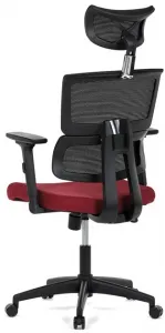 AUTRONIC Kancelárska stolička KA-B1025 BOR, červená, sieťovina