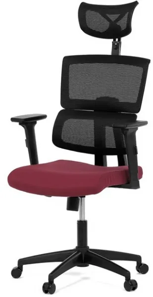 AUTRONIC Kancelárska stolička KA-B1025 BOR, červená, sieťovina