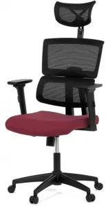 AUTRONIC Kancelárska stolička KA-B1025 BOR, červená, sieťovina
