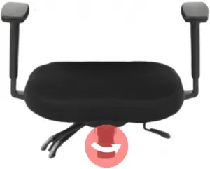 AUTRONIC Kancelárska stolička KA-Q8250 BK, čierne, asynchrónny mechanizmus