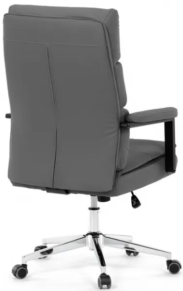 AUTRONIC Kancelárske kreslo KA-D8104 GREY, sivá ekokoža