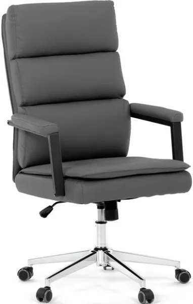 AUTRONIC Kancelárske kreslo KA-D8104 GREY, sivá ekokoža