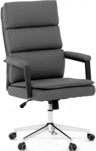 AUTRONIC Kancelárske kreslo KA-D8104 GREY, sivá ekokoža