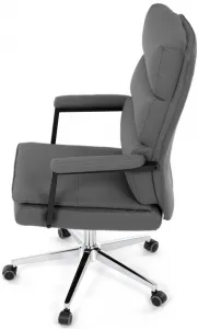 AUTRONIC Kancelárske kreslo KA-D8104 GREY, sivá ekokoža