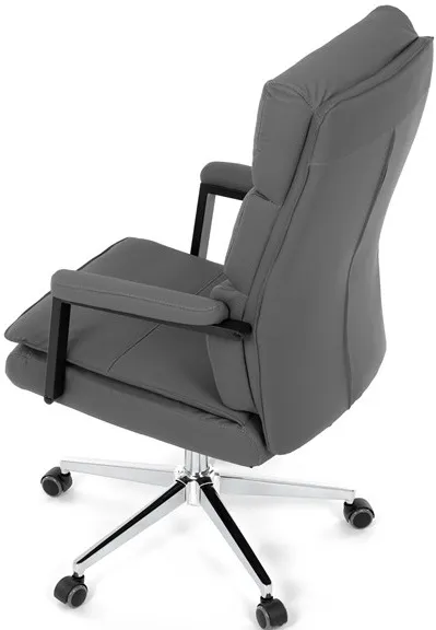 AUTRONIC Kancelárske kreslo KA-D8104 GREY, sivá ekokoža