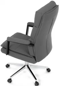AUTRONIC Kancelárske kreslo KA-D8104 GREY, sivá ekokoža