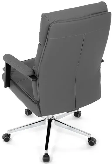 AUTRONIC Kancelárske kreslo KA-D8104 GREY, sivá ekokoža