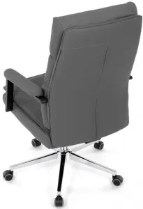 AUTRONIC Kancelárske kreslo KA-D8104 GREY, sivá ekokoža