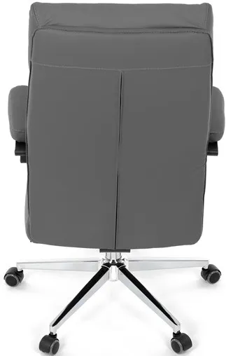 AUTRONIC Kancelárske kreslo KA-D8104 GREY, sivá ekokoža