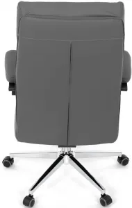 AUTRONIC Kancelárske kreslo KA-D8104 GREY, sivá ekokoža