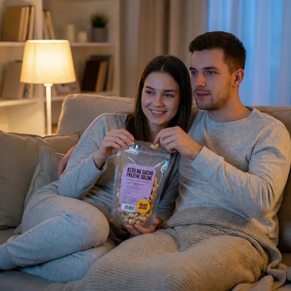 Kešu na sucho pražené solené váha 1kg