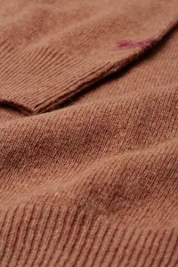 Sveter Woolrich Lambswool Crewneck Dark Camel