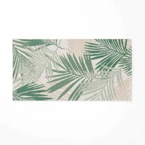 Obdĺžnikový koberec s tropickým motívom